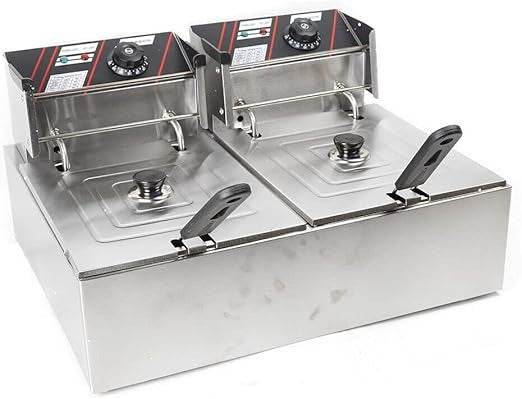 Electric Deep Fryer (5.5L + 5.5L) - DMC Wholesale