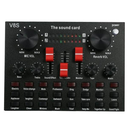 V8 Sound Card And Microphone Set - DMC Wholesale