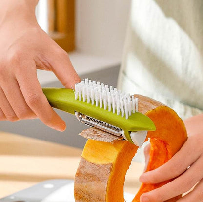 Multifunctional Vegetable Peeler With Cleaning Brush - DMC Wholesale