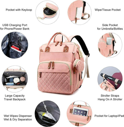 Multifunctional Bassinet Nappy Bag (Grey) - DMC Wholesale