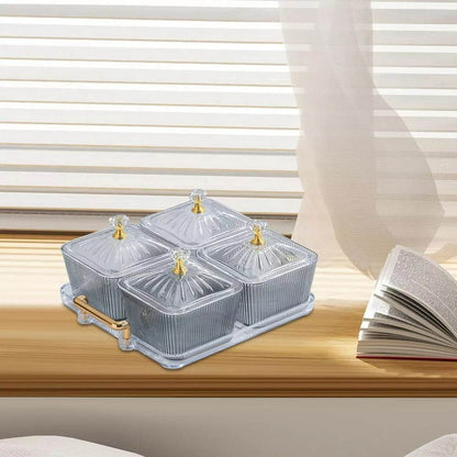 Multifunctional Snacks Dish Tray (4 Bowls) - DMC Wholesale