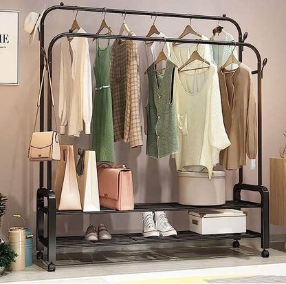 Clothing Garment Rack With Wheels - DMC Wholesale