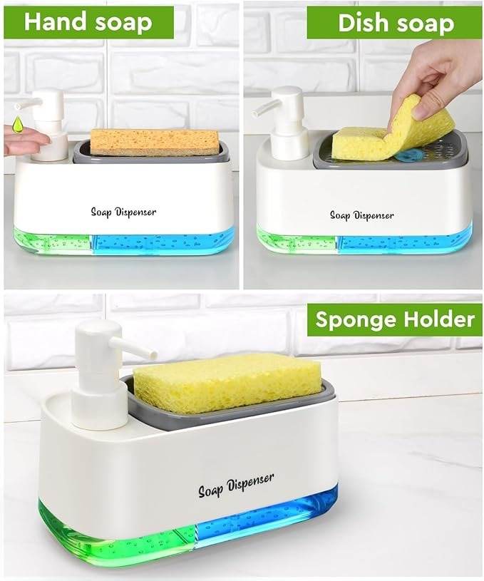 Dual-Pump Kitchen Sink Soap Dispenser - DMC Wholesale