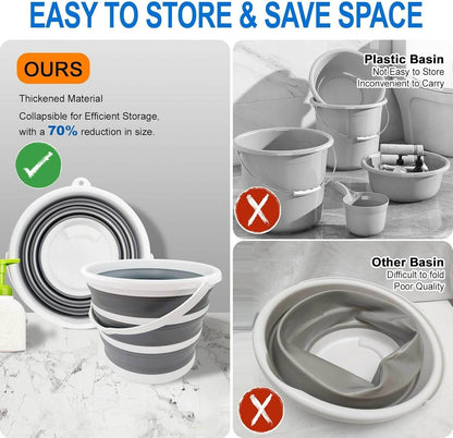 Collapsible Bucket With Handle (10L) - DMC Wholesale