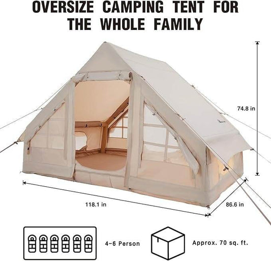 All-Season Inflatable Camping Tent - DMC Wholesale