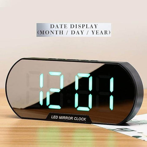 Mirror Function Digital Alarm Clock - Alt View