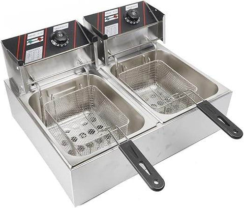 Electric Deep Fryer (5.5L + 5.5L) - Alt View