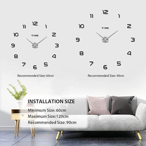 DIY Modern 3D Wall Clock (Glow in the dark) - DMC Wholesale