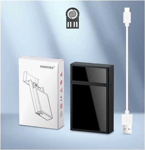 Cigarette Case with build-in Rechargeable Lighter - Alt View