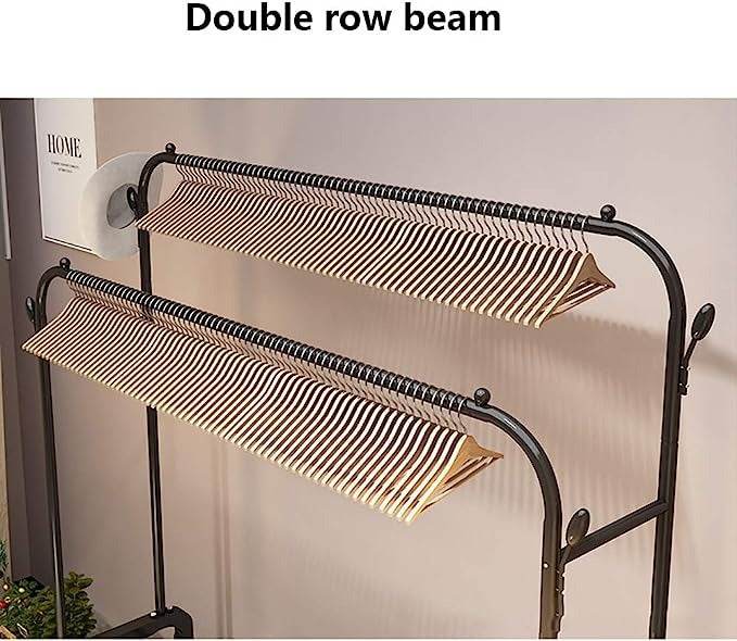 Clothing Garment Rack With Wheels - DMC Wholesale