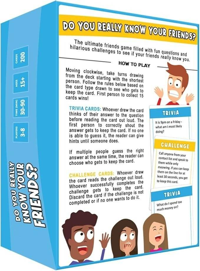 Do You Really Know Your Friends Card Game - DMC Wholesale