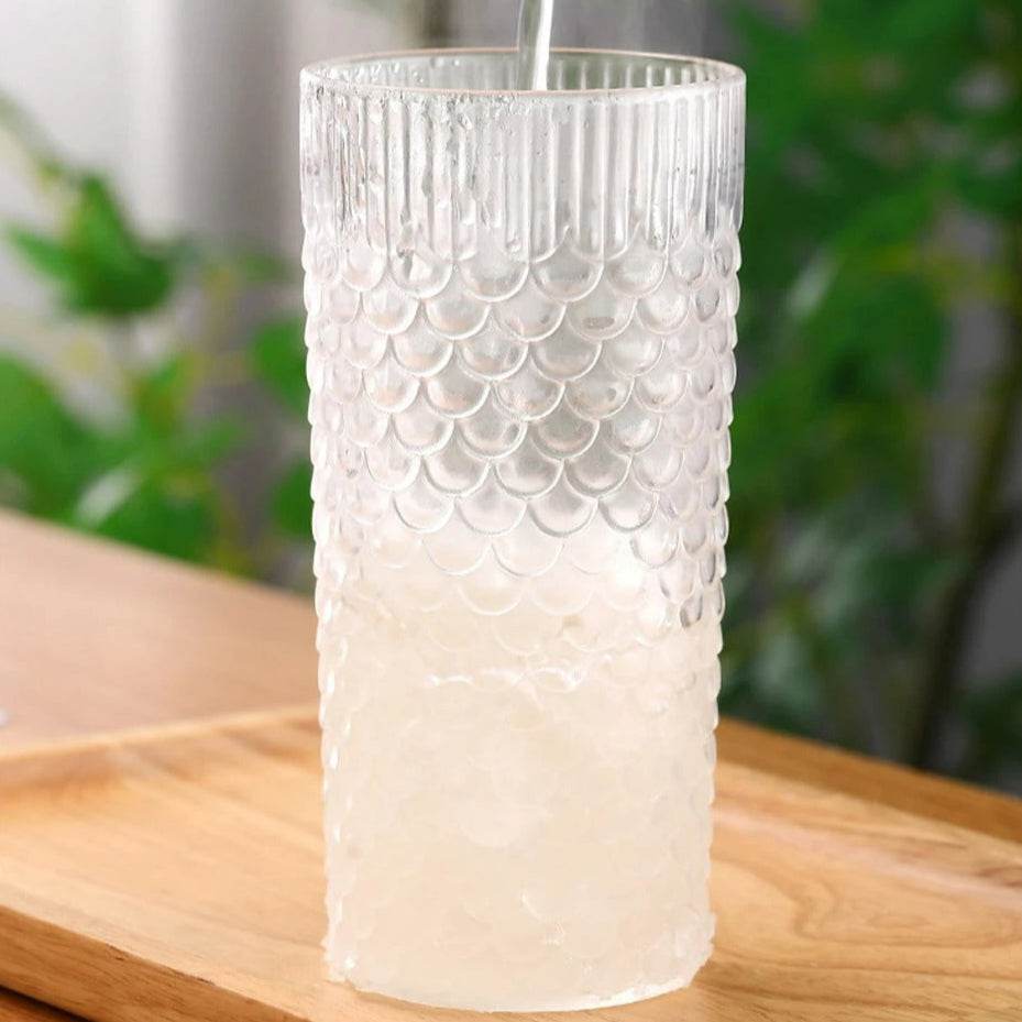 Clear Wavy Glass Tumbler (600ml)(Each) - DMC Wholesale