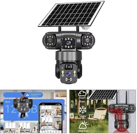 Solar Powered Security Camera (4G) - Alt View