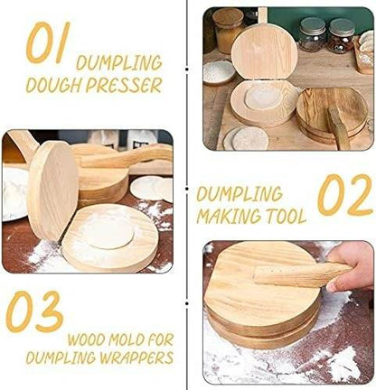Wooden Dumpling Presser - DMC Wholesale