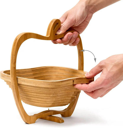 Collapsible Bamboo Fruit Basket - DMC Wholesale