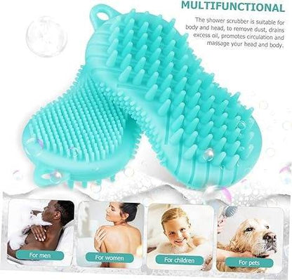Silicone Shampoo and Body Massage Brush (Each) - DMC Wholesale