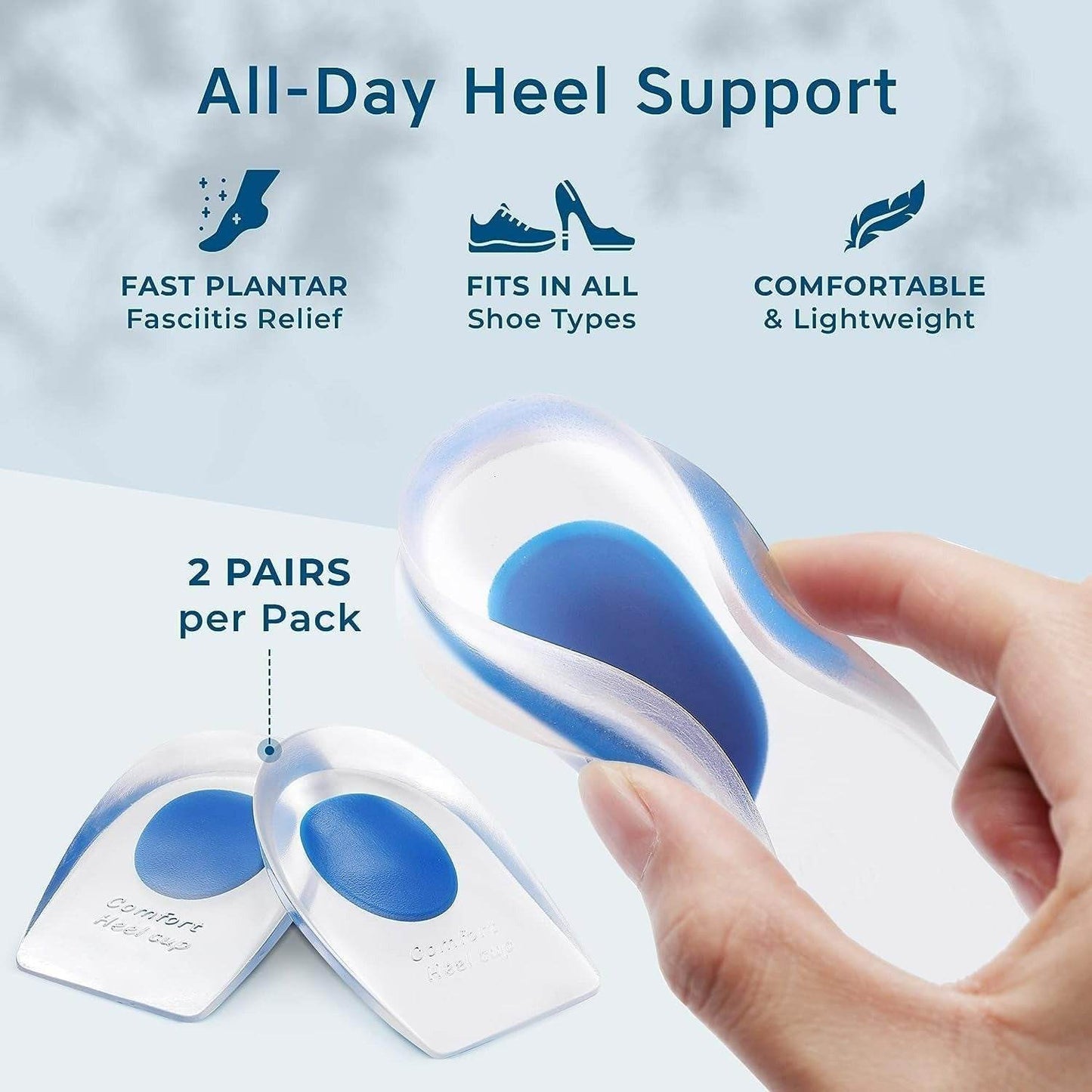 Silicone Healthy Heel Insole (2 pcs) - DMC Wholesale