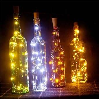Wine Bottle Stopper Light (20L)(2m)(Yellow) - Alt View