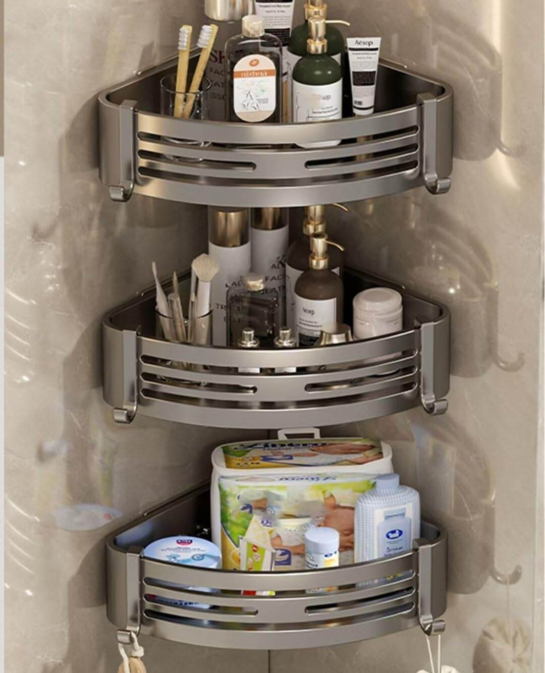 Corner Bathroom Rack (3 Tier) - DMC Wholesale