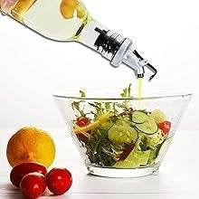 Square Glass Oil Bottle (2pcs)(500ml) - DMC Wholesale