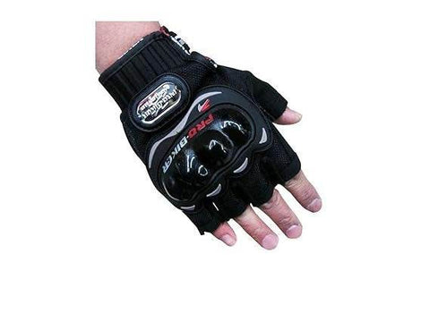 Cut Finger Motorcycle Riding Gloves - Alt View