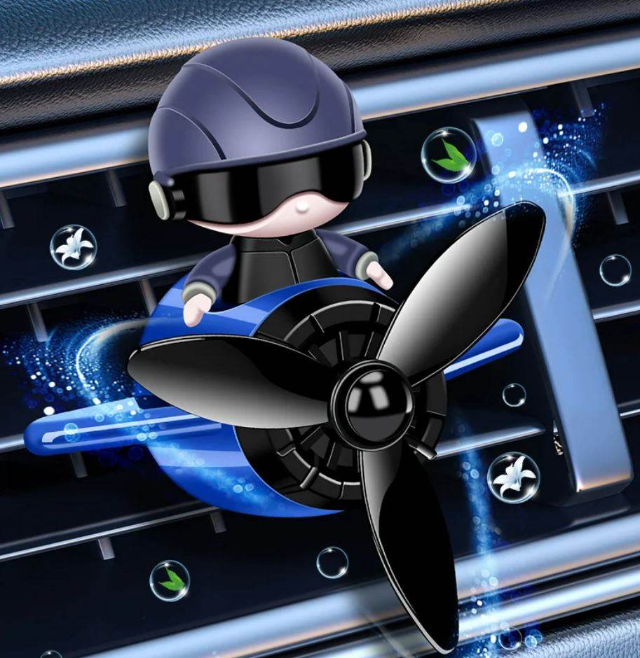 Solar Pilot Car Rotating Air Freshener - DMC Wholesale