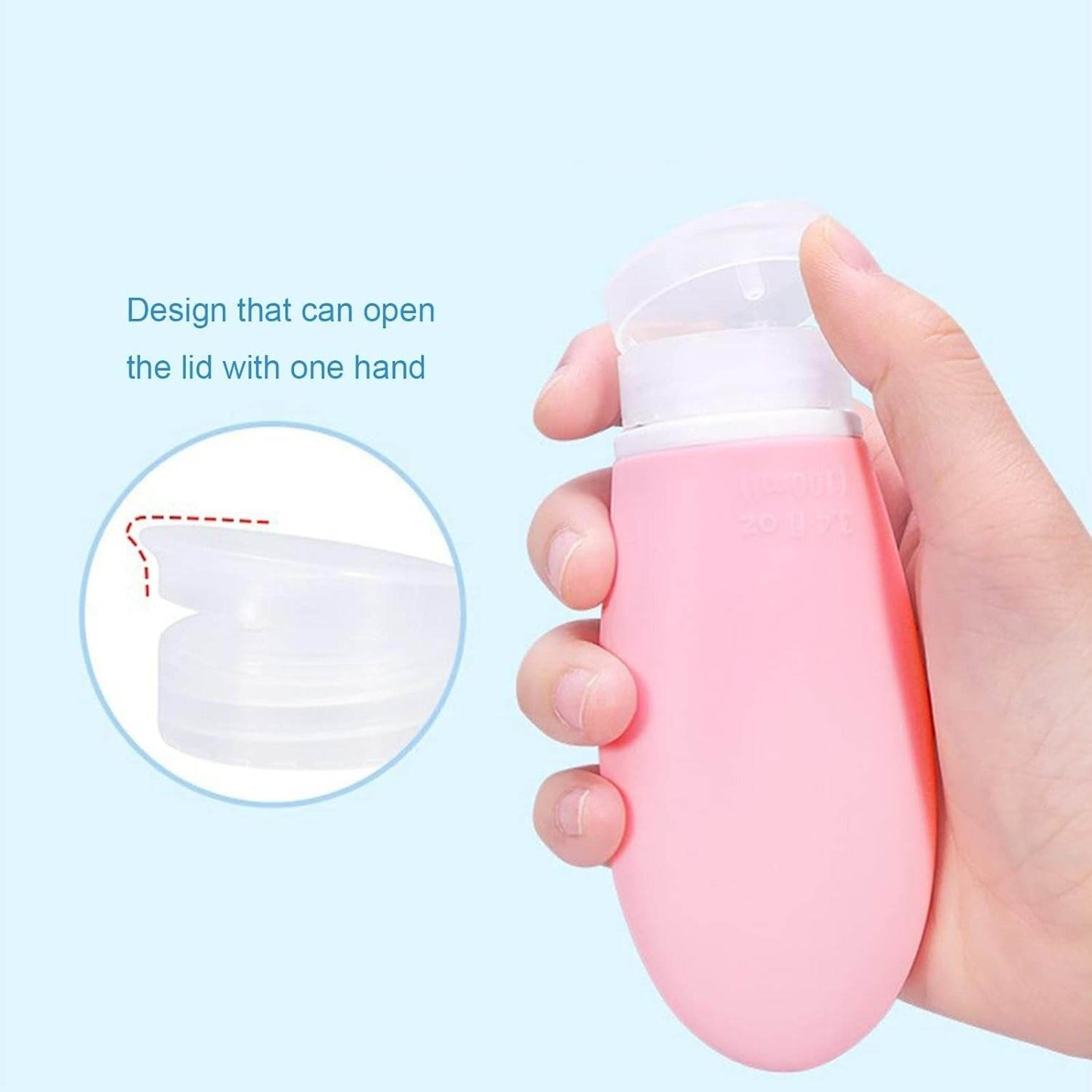 Silicone Travel Bottle Set (4 pcs)(90ml) - DMC Wholesale