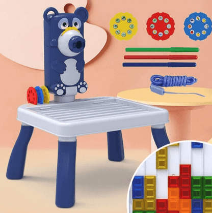 4in1 Writing Painting board with LED Projector Toy Table - DMC Wholesale