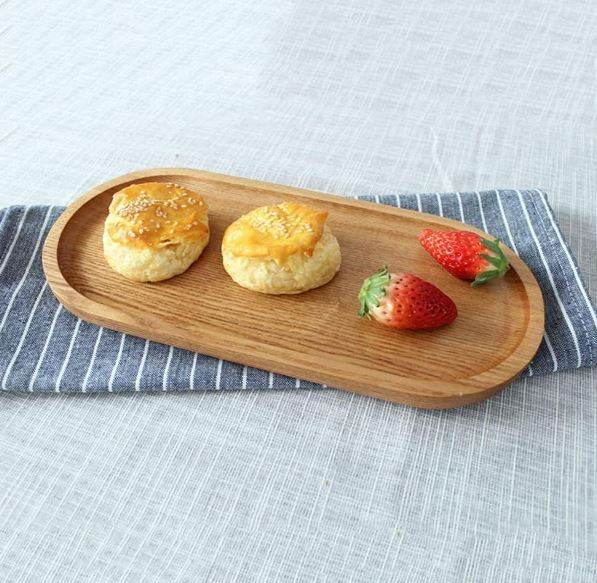Wooden Oval Snack Plate - DMC Wholesale