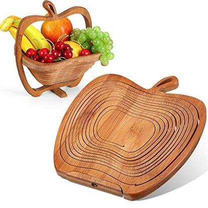 Collapsible Bamboo Fruit Basket - DMC Wholesale