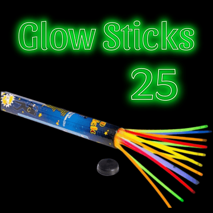 Fluorescent Glow Sticks (25 pcs) - DMC Wholesale