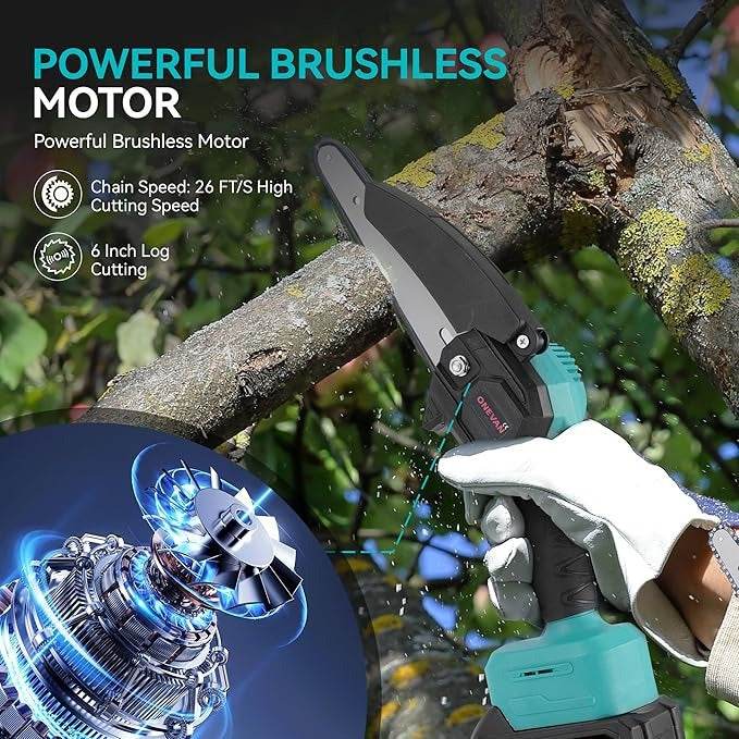 4in1 Cordless Pole Mini Saw And Pruning Shear (2x48v Batteries) - DMC Wholesale