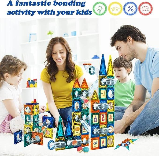Magnetic Building Blocks (97 pcs) - DMC Wholesale