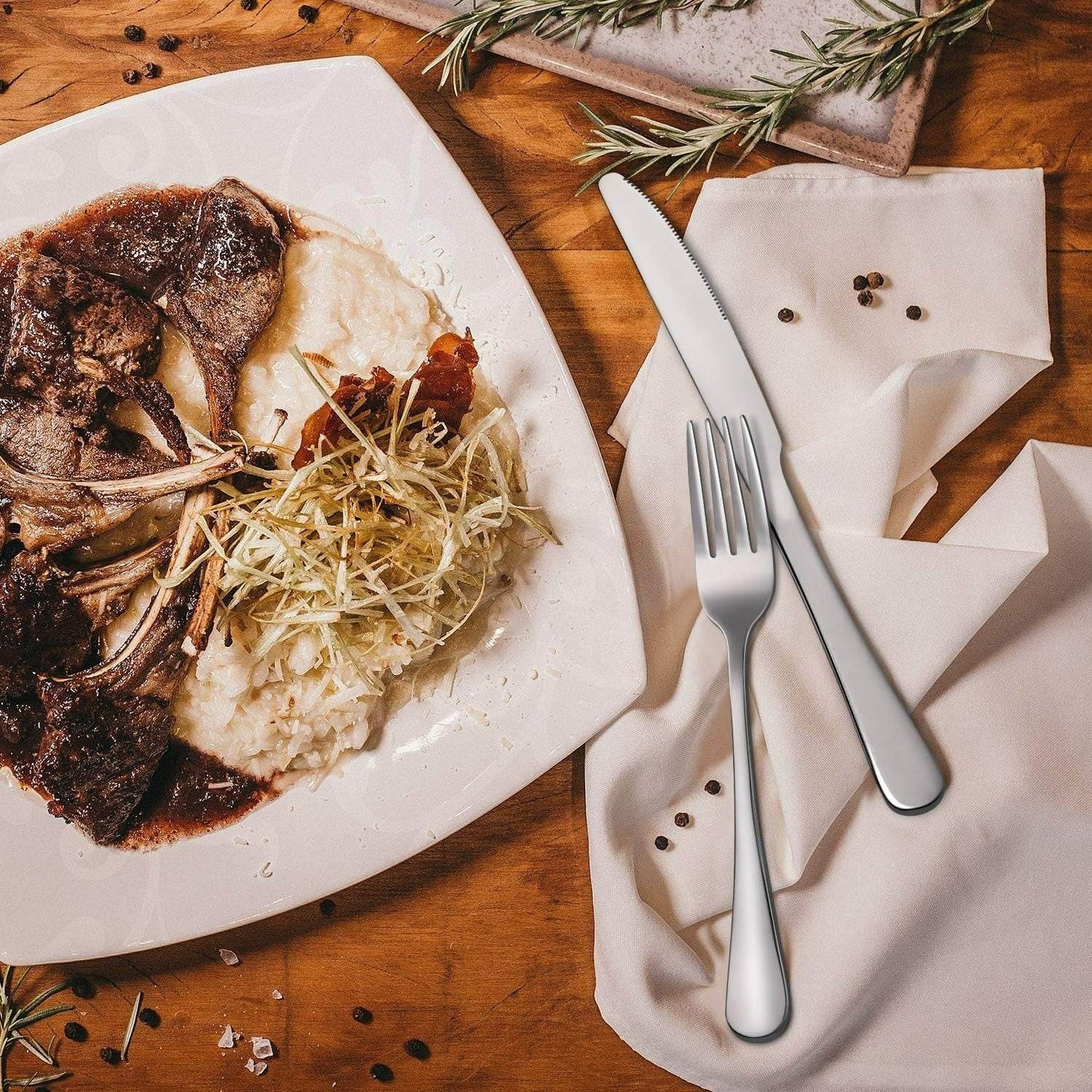 Stainless Steel Dinner Fork Set (6 pcs) - DMC Wholesale