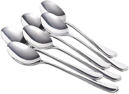Stainless Steel Dessert Spoon Set (6 pcs) - DMC Wholesale