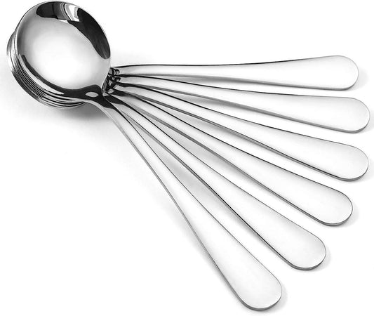 Stainless Steel Soup Spoon Set (6 pcs) - DMC Wholesale