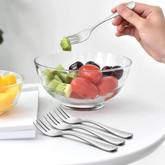 Stainless Steel Cake Fork Set (6 pcs) - DMC Wholesale