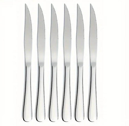 Stainless Steel Steak Knife Set (6 pcs) - DMC Wholesale