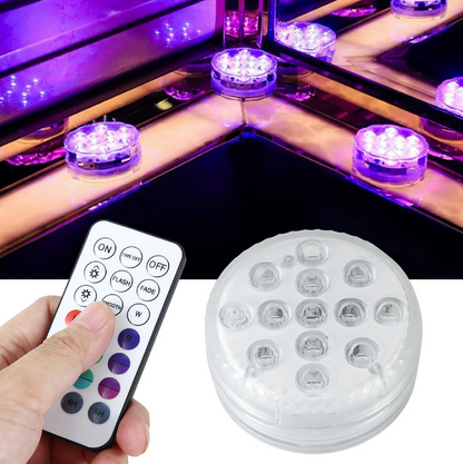 Remote Controlled Submersible LED Light Set (2 pcs)