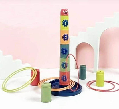 Plastic Cup Stacking Throwing Ring (14pcs) - DMC Wholesale