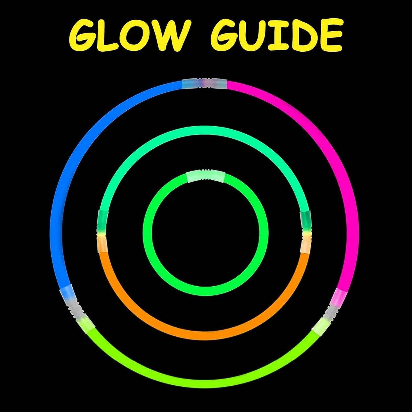 Fluorescent Glow Sticks (25 pcs) - DMC Wholesale