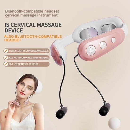 Portable Bluetooth-compatible Headset Cervical Spine Massager - DMC Wholesale