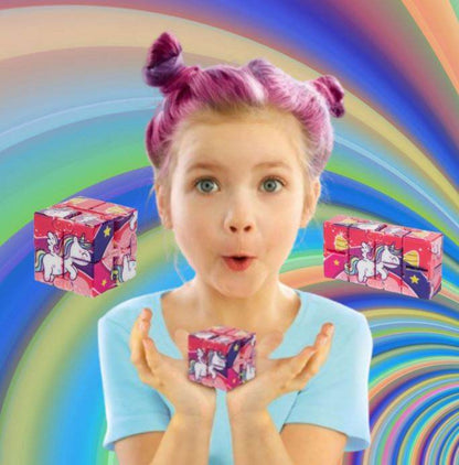 Rainbow Unicorn Infinity Cube - DMC Wholesale