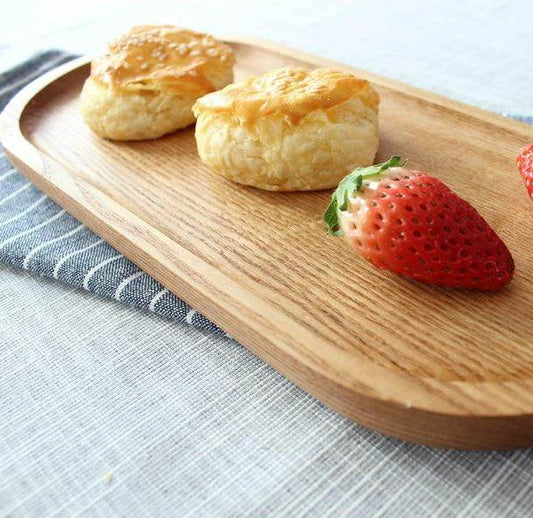 Wooden Oval Snack Plate - DMC Wholesale