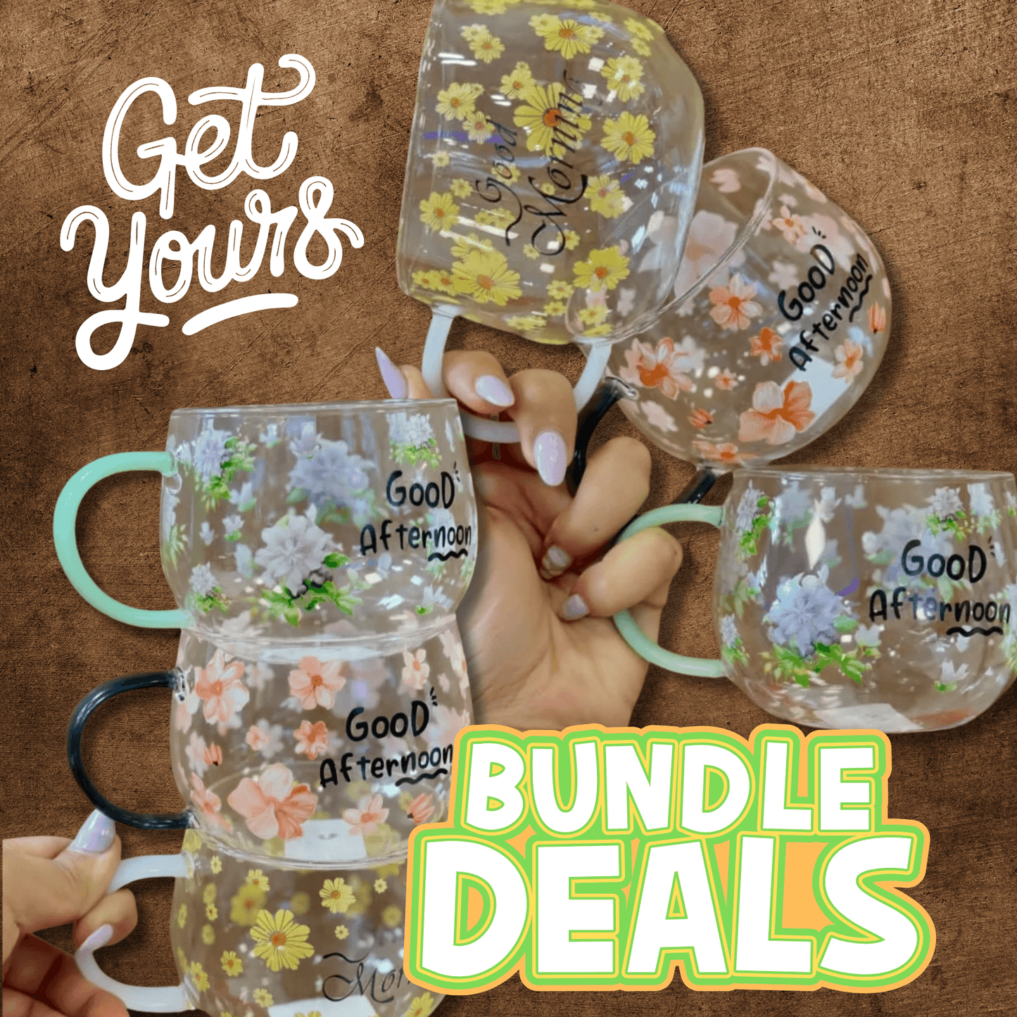 Single Wall Glass Mug (6 pcs) - DMC Wholesale