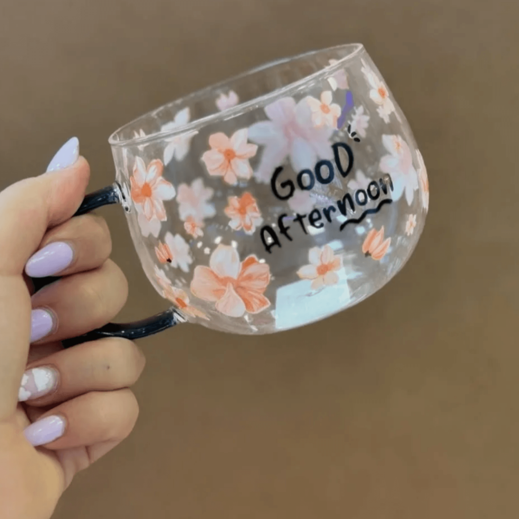 Single Wall Glass Mug (Orange)(380ml) - DMC Wholesale