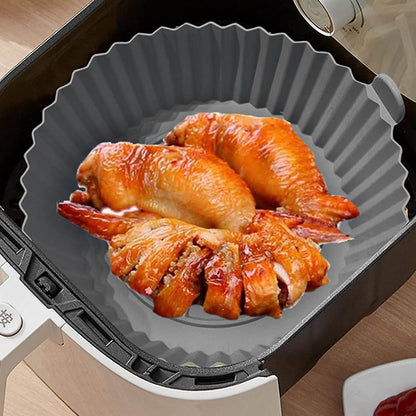 Round High Quality Silicone Air Fryer Tray Liner (20cm)(Each) - DMC Wholesale