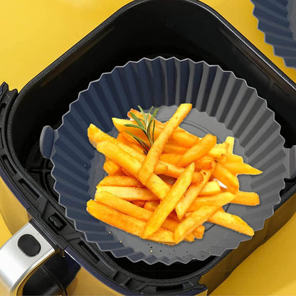 Round High Quality Silicone Air Fryer Tray Liner (20cm)(Each) - DMC Wholesale