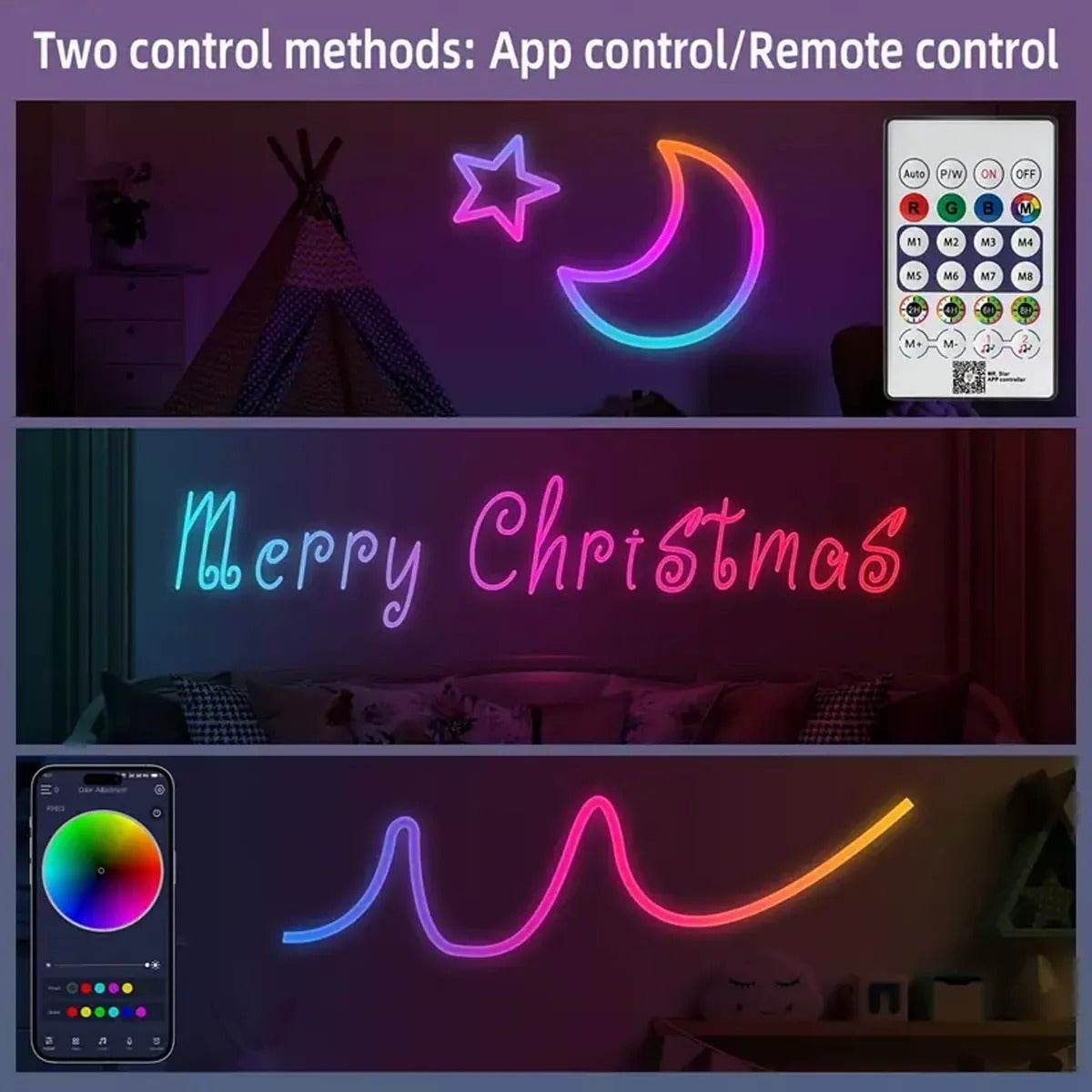 LED RGB Indoor Strip Light With Remote Control (5m) - DMC Wholesale