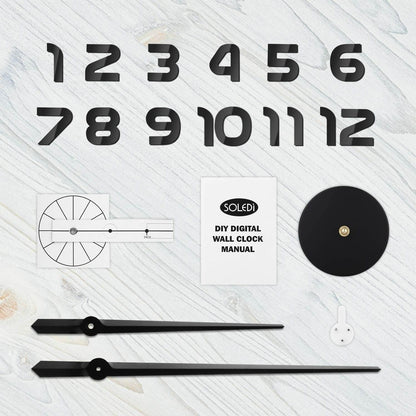 DIY Modern Photo 3D Wall Clock (Black)(60-70cm) - DMC Wholesale